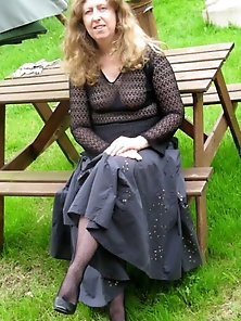 Big breasted females are covered with sperm